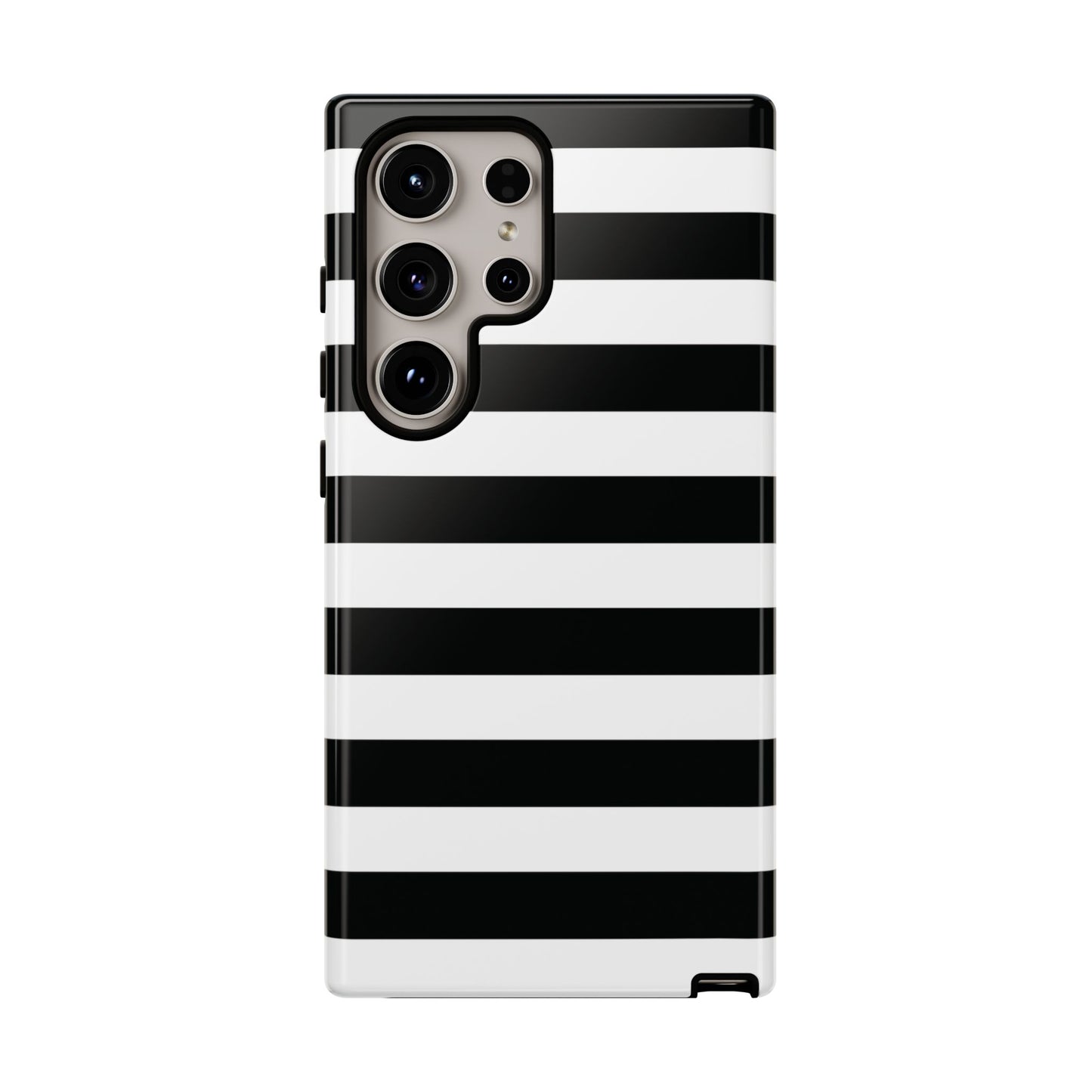 Black and White Stripe Tough Phone Case