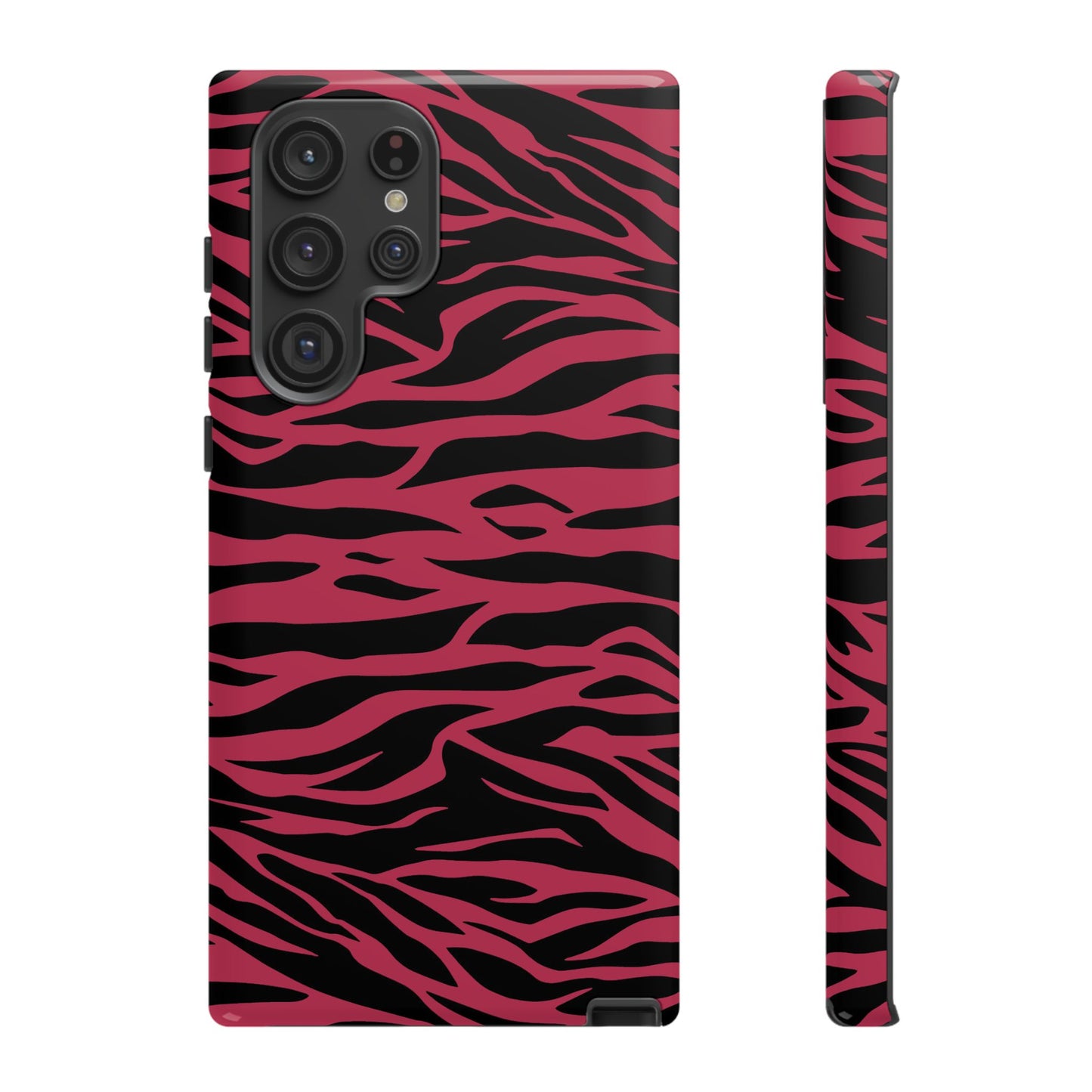 Viva Magenta Cute Wild Tiger Print Pattern Tough Phone Case