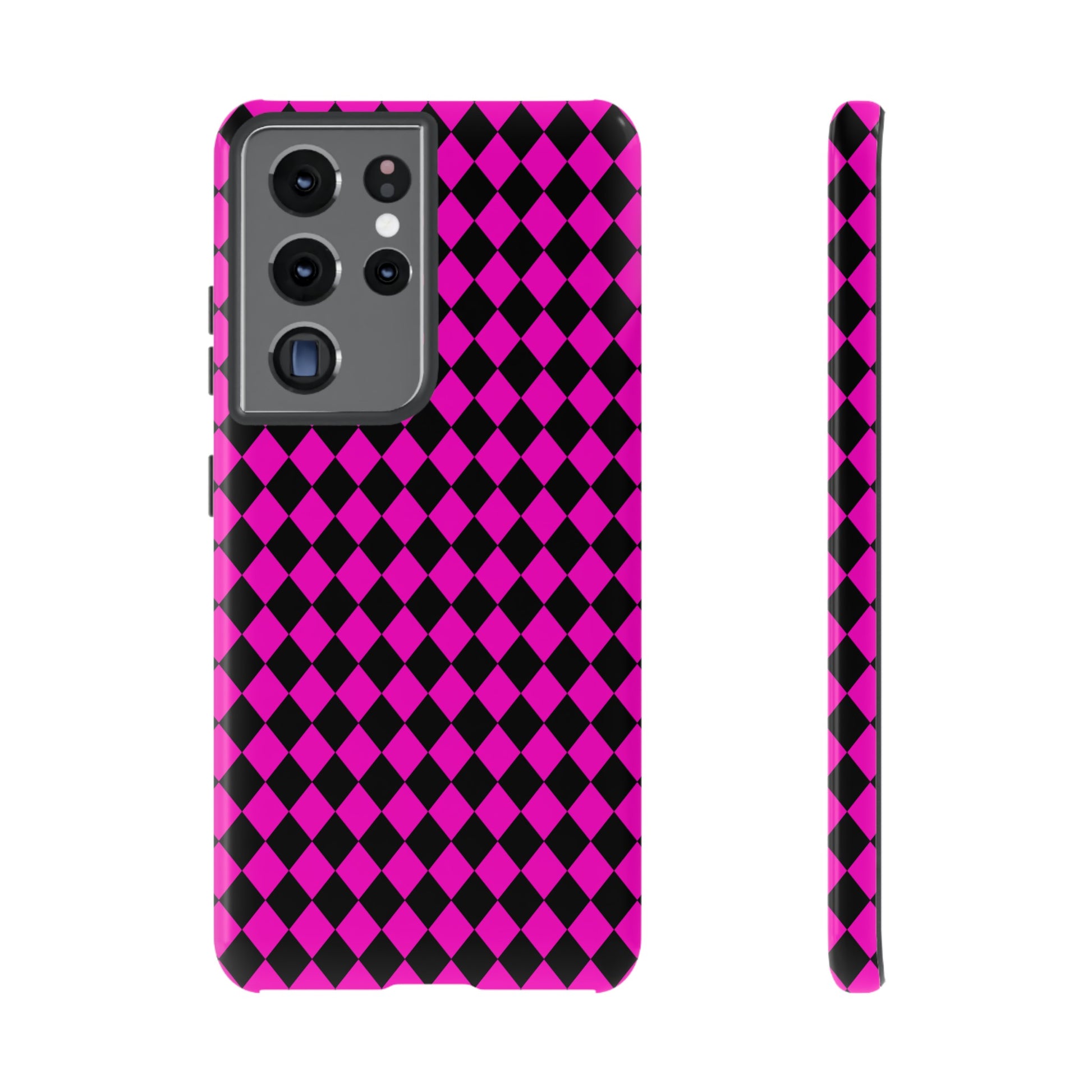 Pink Black Dimond Tough phone Case Cover | iPhone | Google | Samsung, Phone Case, JSCHAFFA.com