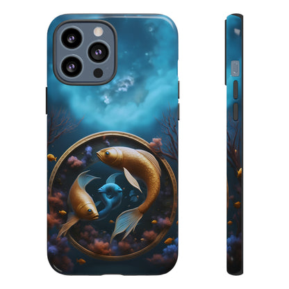 Pisces Horoscope Tough Phone Case for iPhone Google Samsung, Phone Case, JSCHAFFA.com