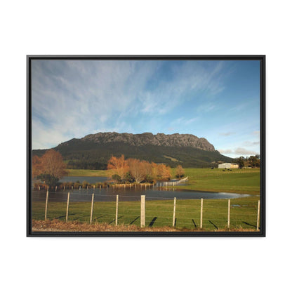 Tasmanian Autumn Countryside photo Canvas with Black Frame Canvas JSCHAFFA.com