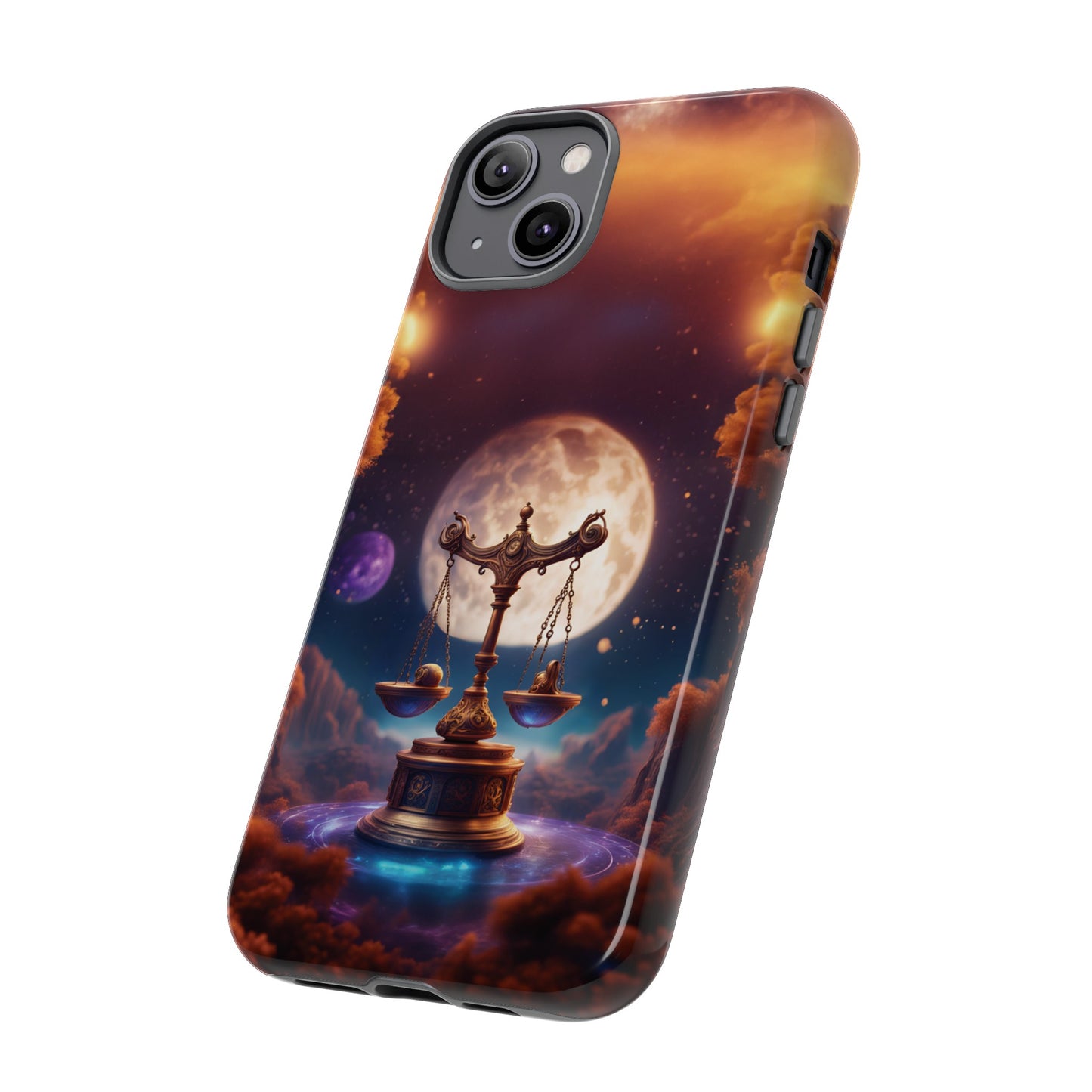 Libra Horoscope Astrology Tough Case for iPhone 15,14,13 and also Samsung Galaxy and Google Pixel Phones, Phone Case, JSCHAFFA.com