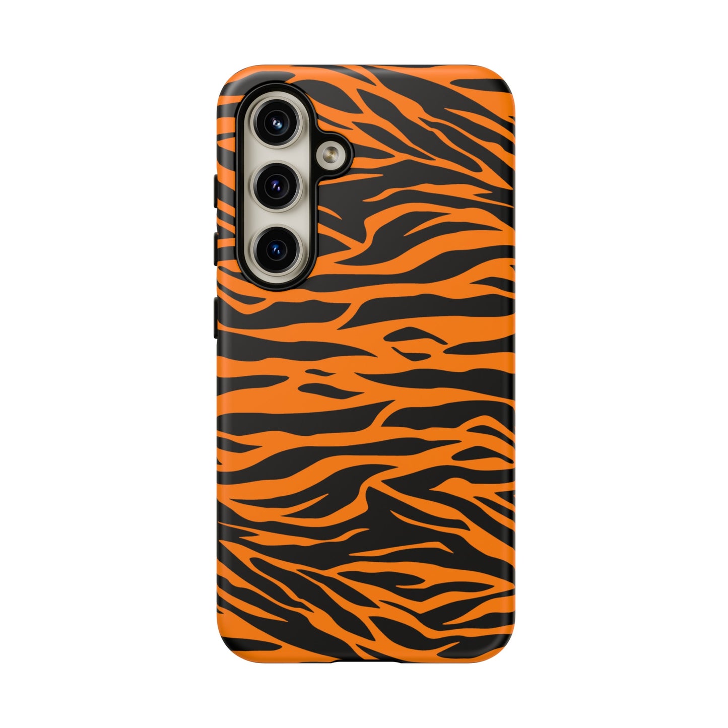 Orange Cute Wild Tiger Print Pattern Tough Phone Case., Phone Case, JSCHAFFA.com