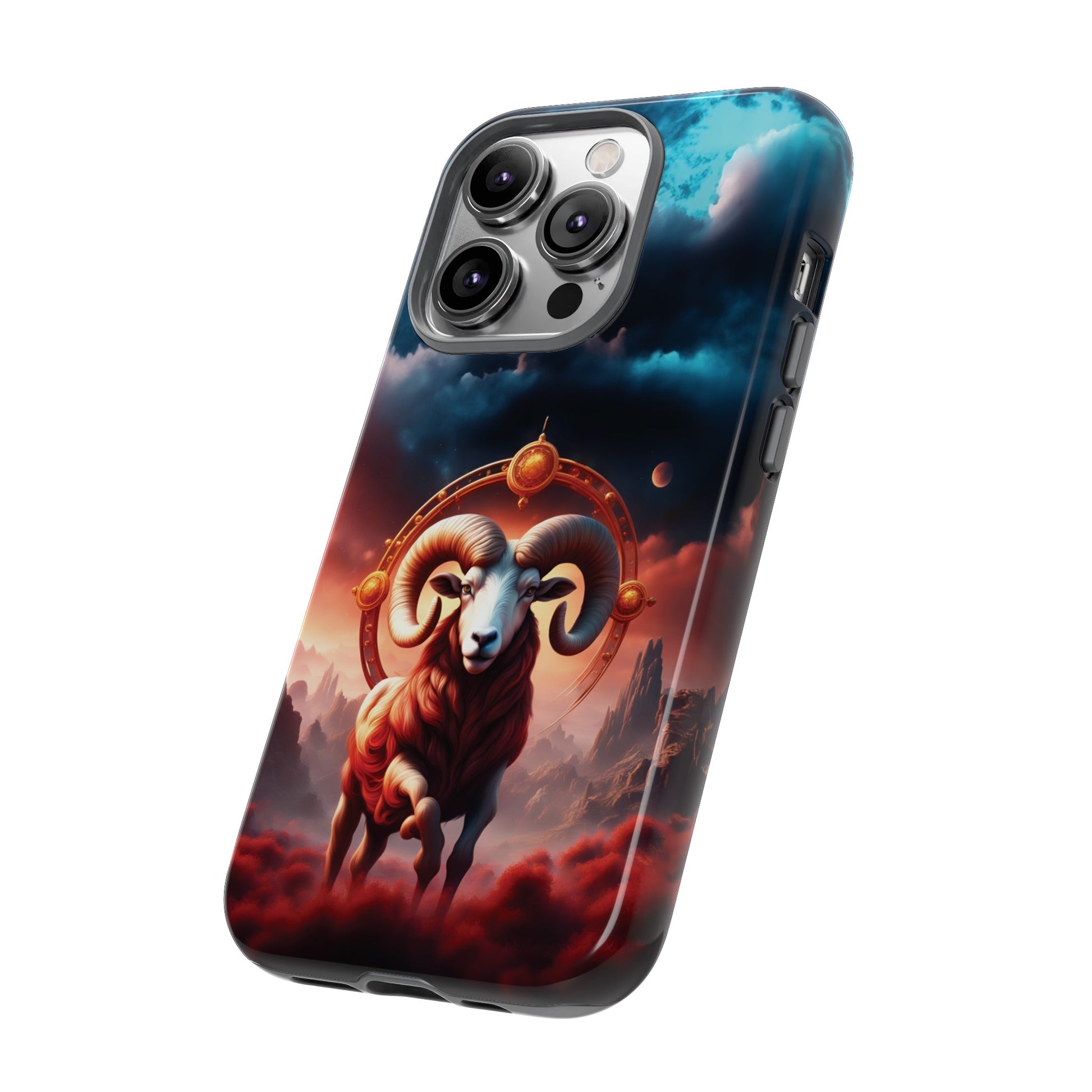 Aries Horoscope Astrology Tough Case for iPhone Samsung Galaxy and Google Pixel Phones, Phone Case, JSCHAFFA.com