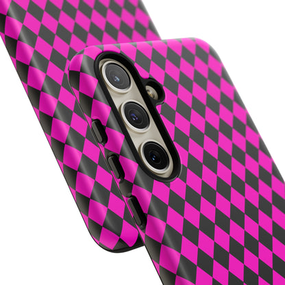 Pink Black Dimond Tough phone Case Cover | iPhone | Google | Samsung, Phone Case, JSCHAFFA.com