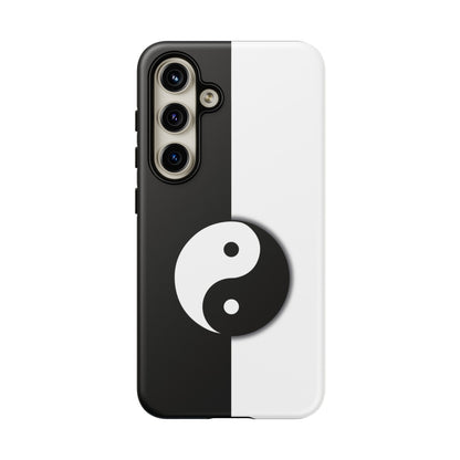 Yin Yang Black and White Tough Phone Case for iPhone, Google, Samsung Phones, Phone Case, JSCHAFFA.com