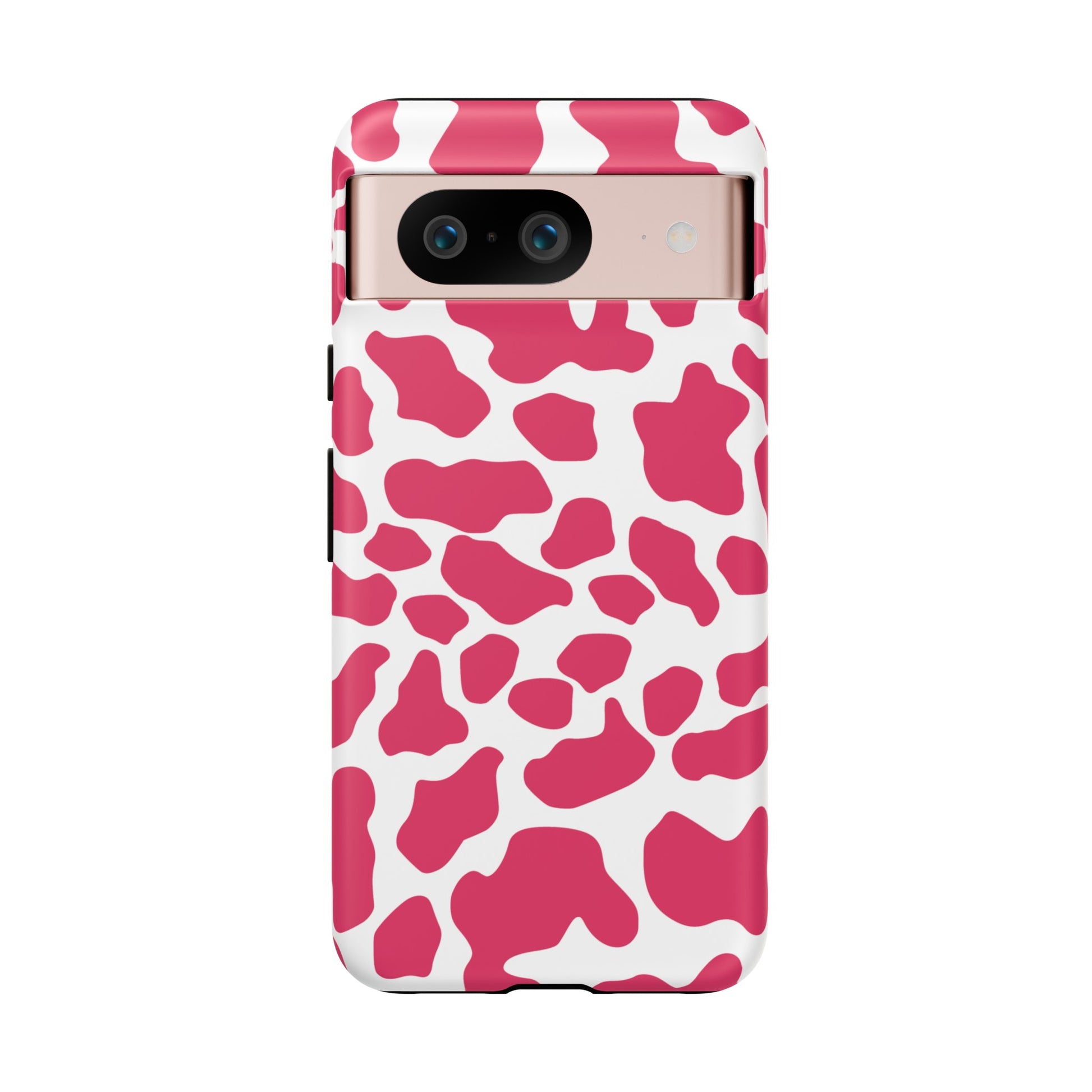 Pink Cow Print Cellphone Case iPhone Samsung Google, Phone Case, JSCHAFFA.com