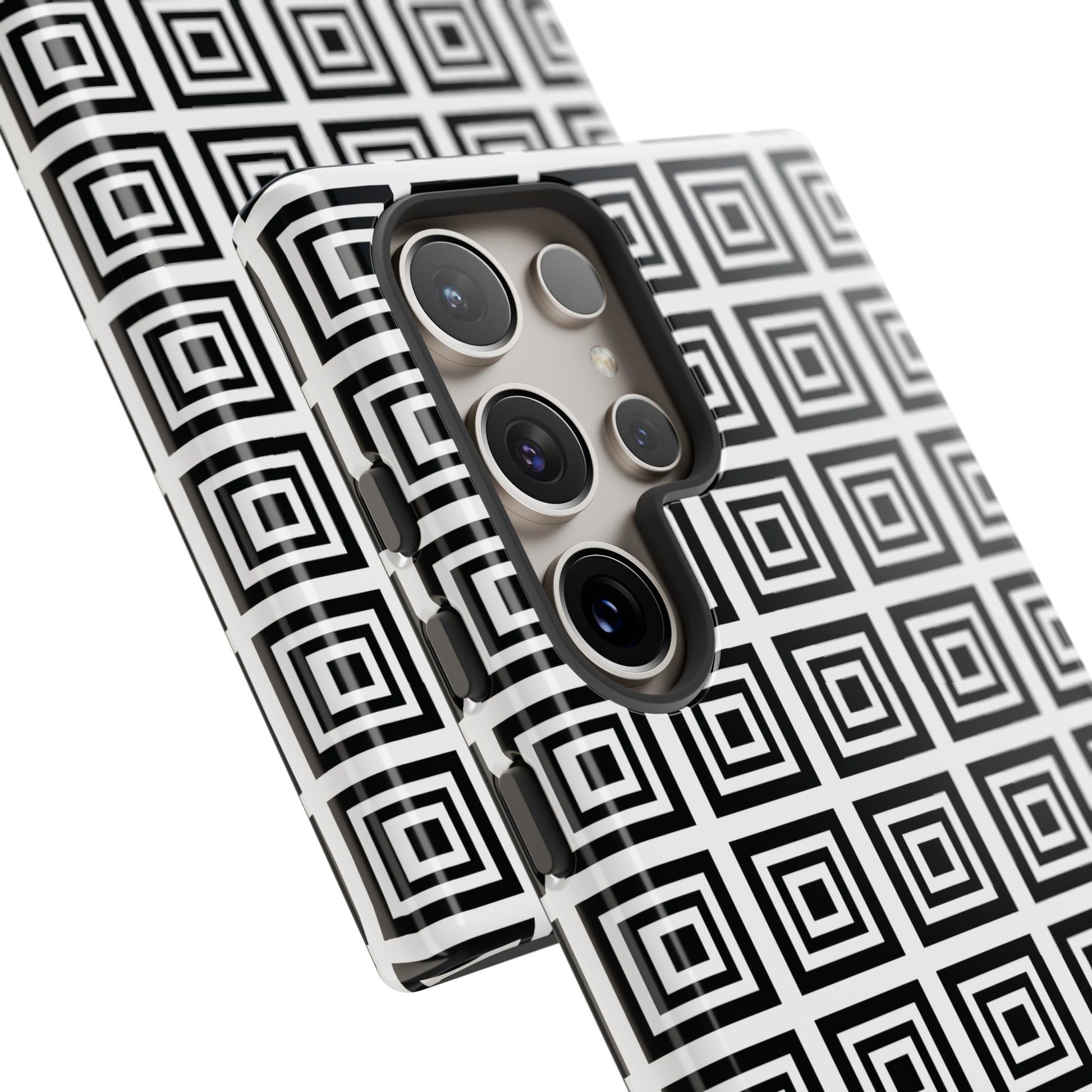 Cute Square Black and With Tough Phone Case, Phone Case, JSCHAFFA.com