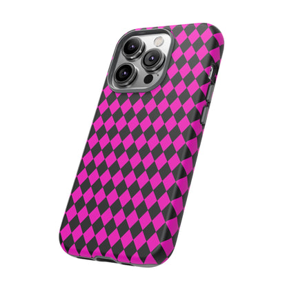 Pink Black Dimond Tough phone Case Cover | iPhone | Google | Samsung, Phone Case, JSCHAFFA.com