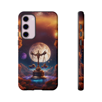 Libra Horoscope Astrology Tough Case for iPhone 15,14,13 and also Samsung Galaxy and Google Pixel Phones, Phone Case, JSCHAFFA.com