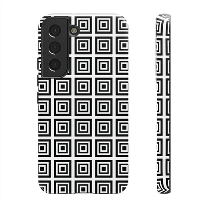 Cute Square Black and With Tough Phone Case, Phone Case, JSCHAFFA.com