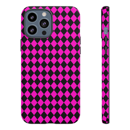 Pink Black Dimond Tough phone Case Cover | iPhone | Google | Samsung, Phone Case, JSCHAFFA.com