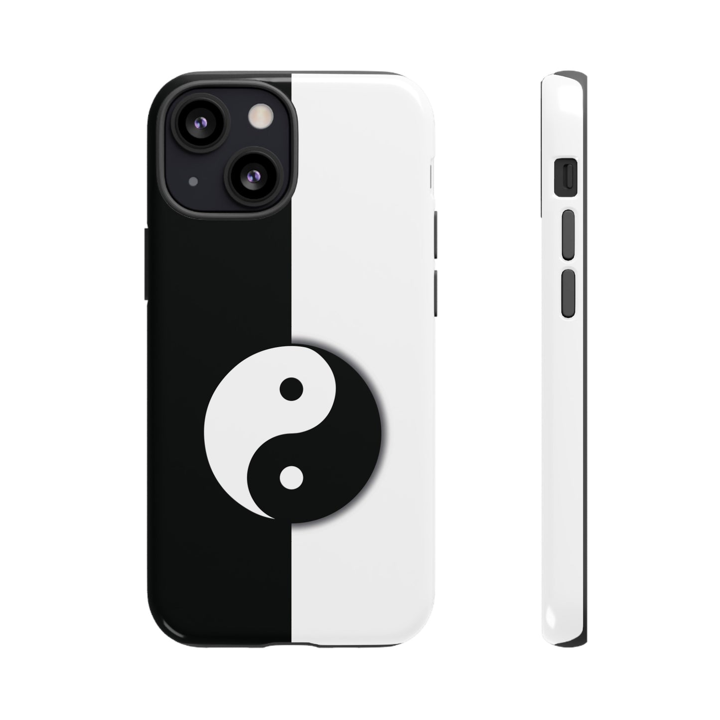 Yin Yang Black and White Tough Phone Case for iPhone, Google, Samsung Phones, Phone Case, JSCHAFFA.com