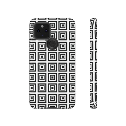 Cute Square Black and With Tough Phone Case, Phone Case, JSCHAFFA.com