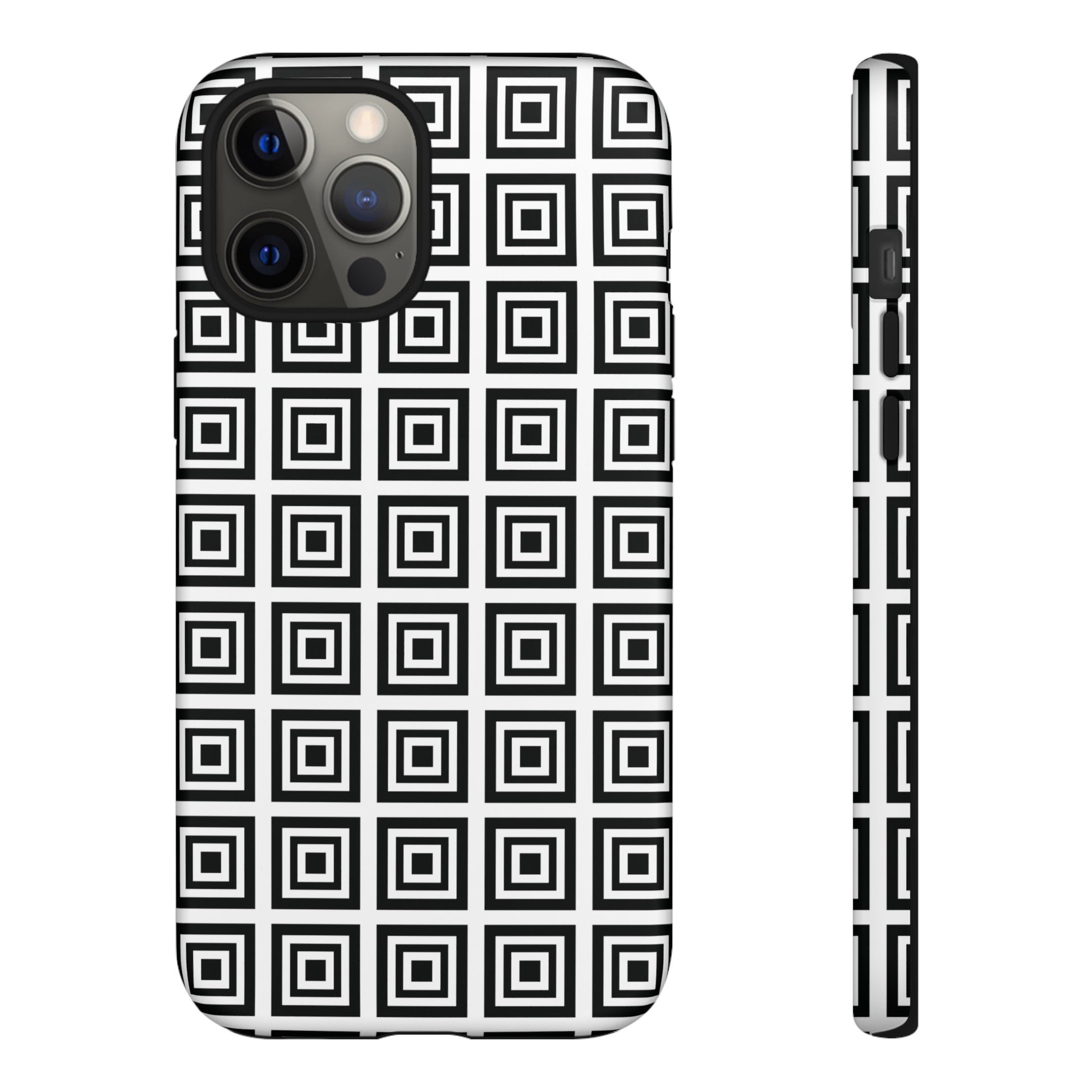 Cute Square Black and With Tough Phone Case, Phone Case, JSCHAFFA.com