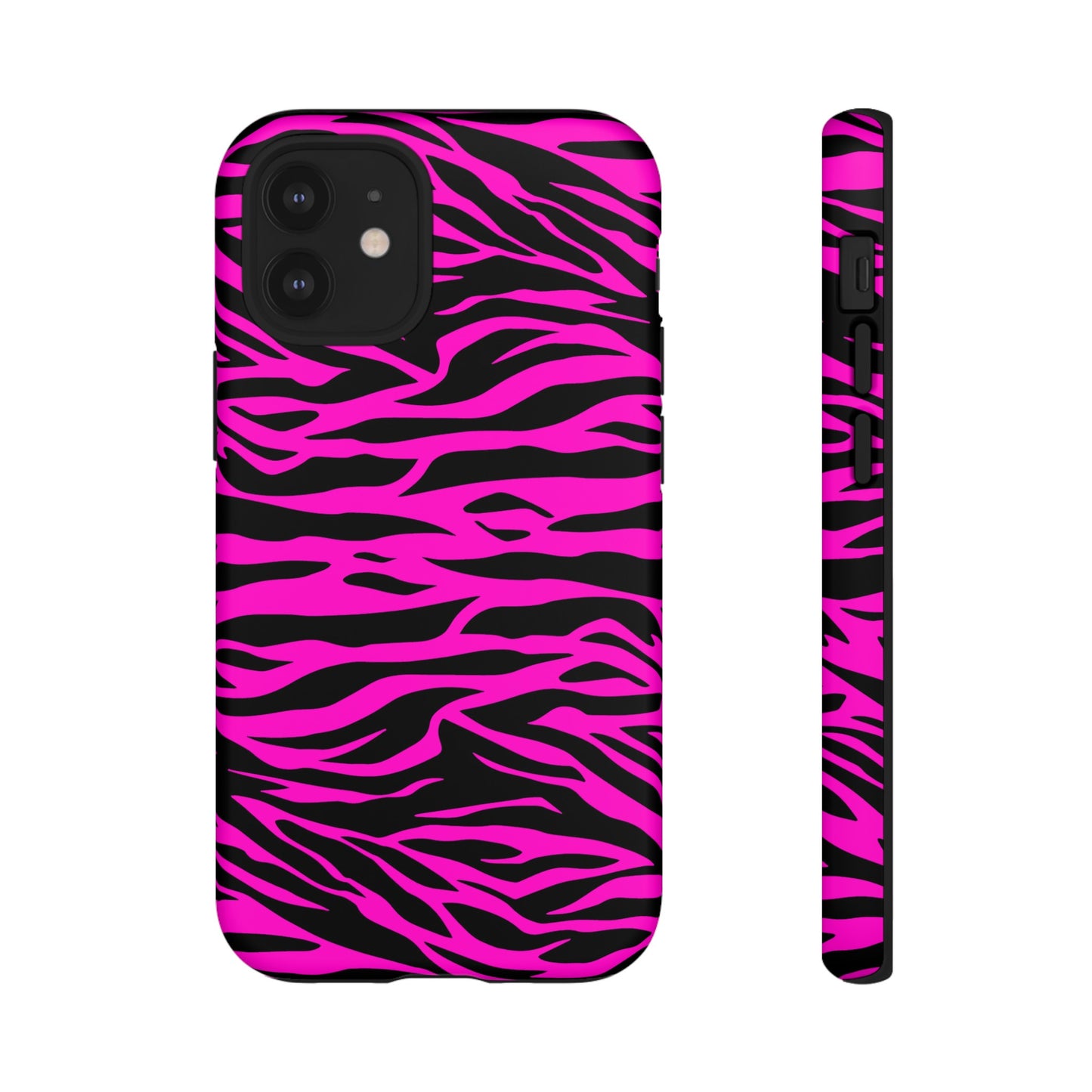 Pink Phone Case Tough Tiger Print, Mobile Phone Case, JSCHAFFA.com