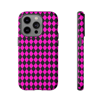 Pink Black Dimond Tough phone Case Cover | iPhone | Google | Samsung, Phone Case, JSCHAFFA.com