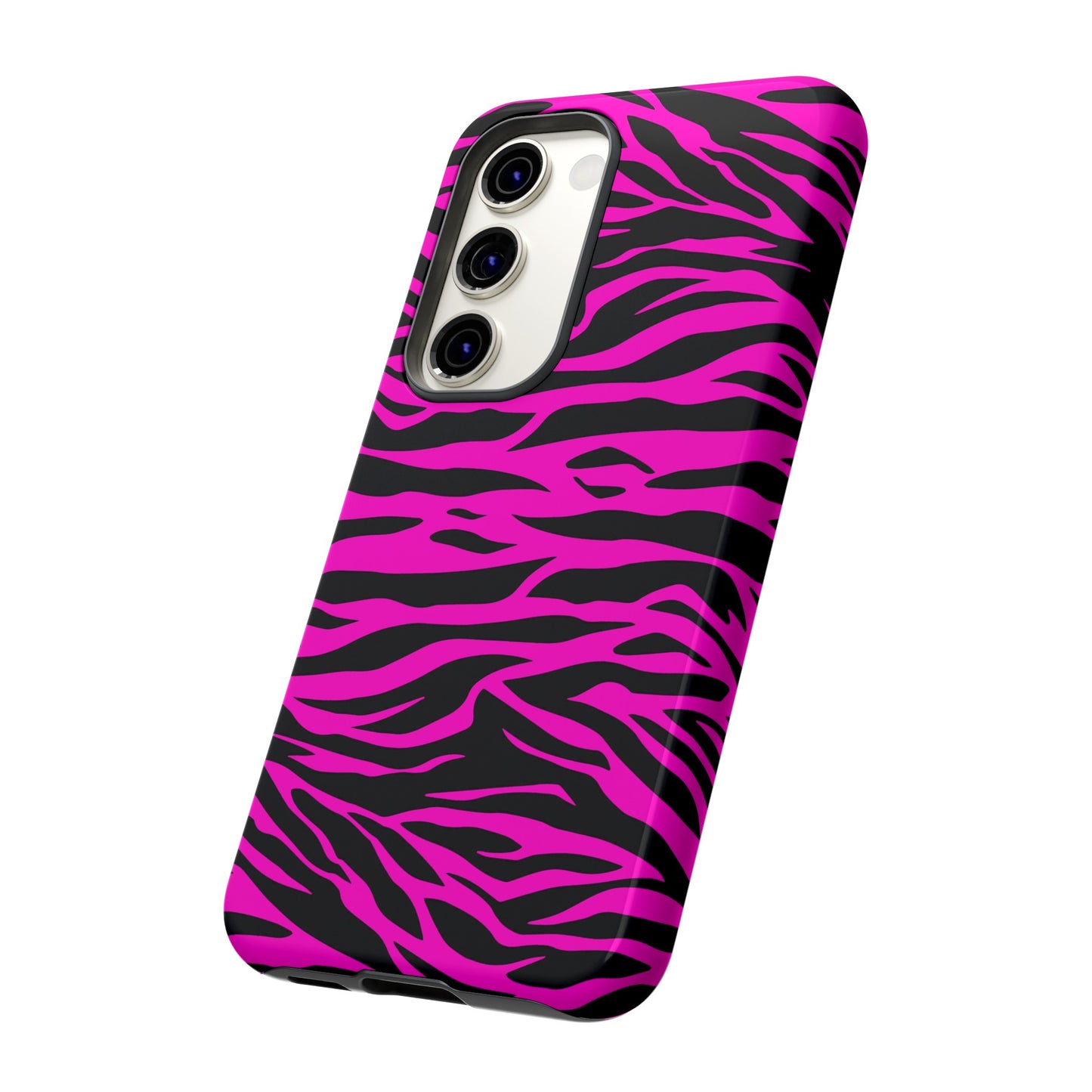 Pink Phone Case Tough Tiger Print, Mobile Phone Case, JSCHAFFA.com