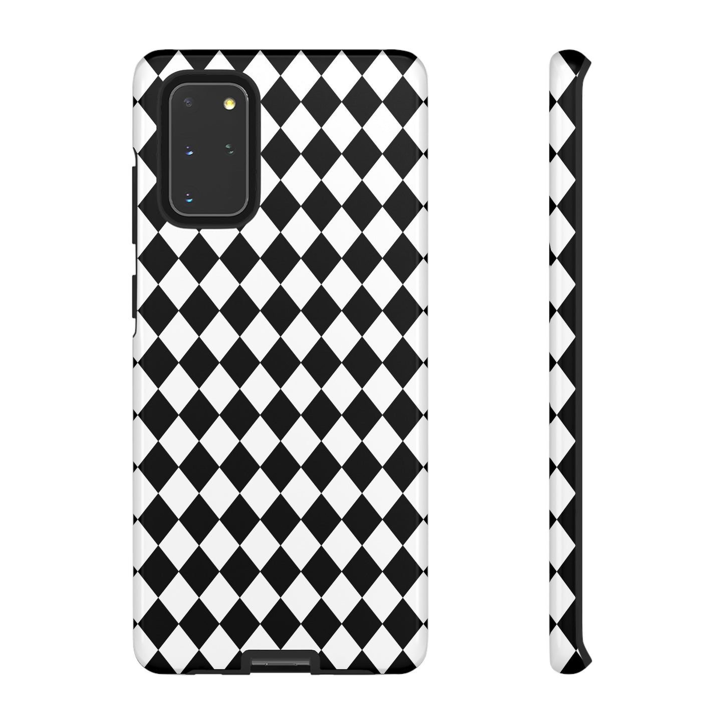 White and Black Dimond Tough phone Case Cover | iPhone | Google | Samsung, Phone Case, JSCHAFFA.com