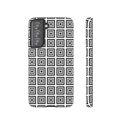 Cute Square Black and With Tough Phone Case