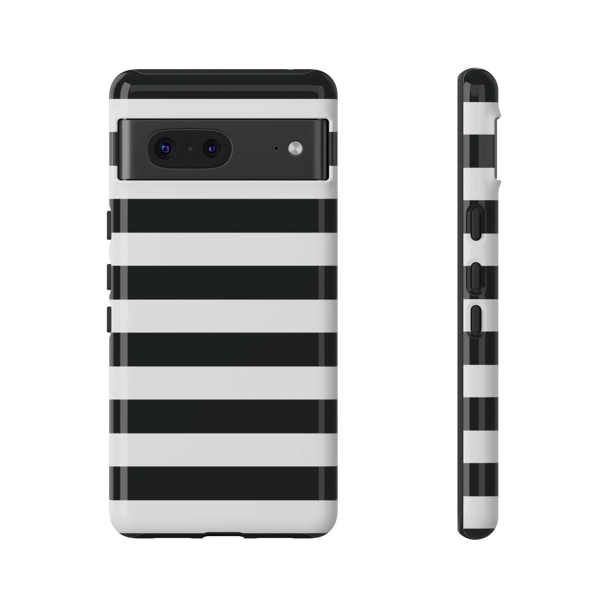 Black and White Stripe Tough Phone Case, Phone Case, JSCHAFFA.com