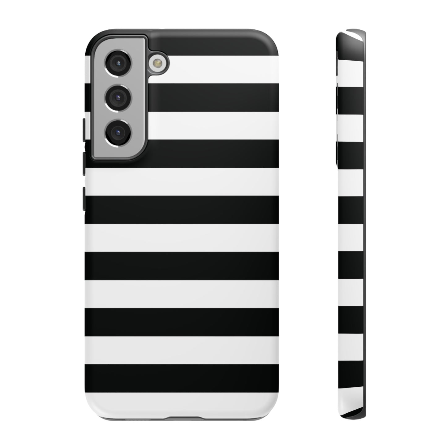 Black and White Stripe Tough Phone Case, Phone Case, JSCHAFFA.com