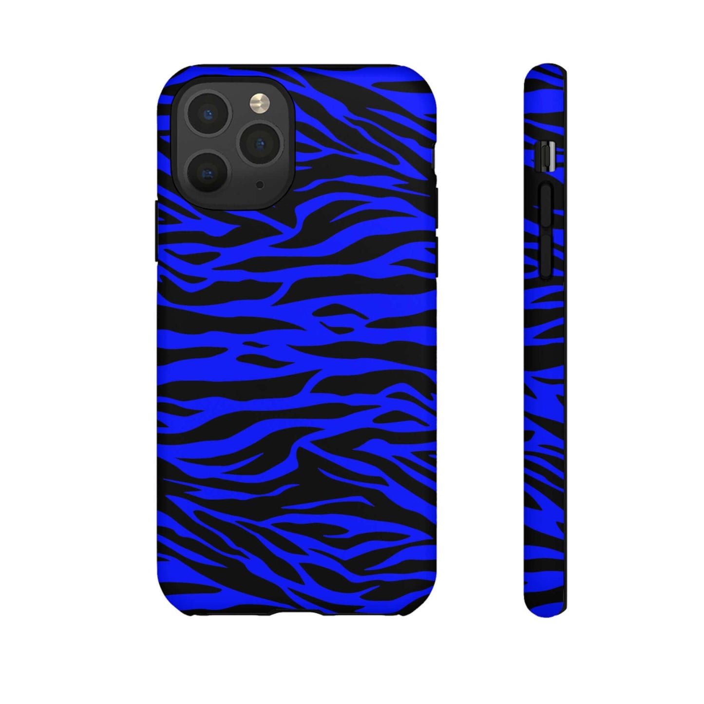 Blue Wild Tiger Print Pattern Tough Phone Case To protect your Phone, Phone Case, JSCHAFFA.com