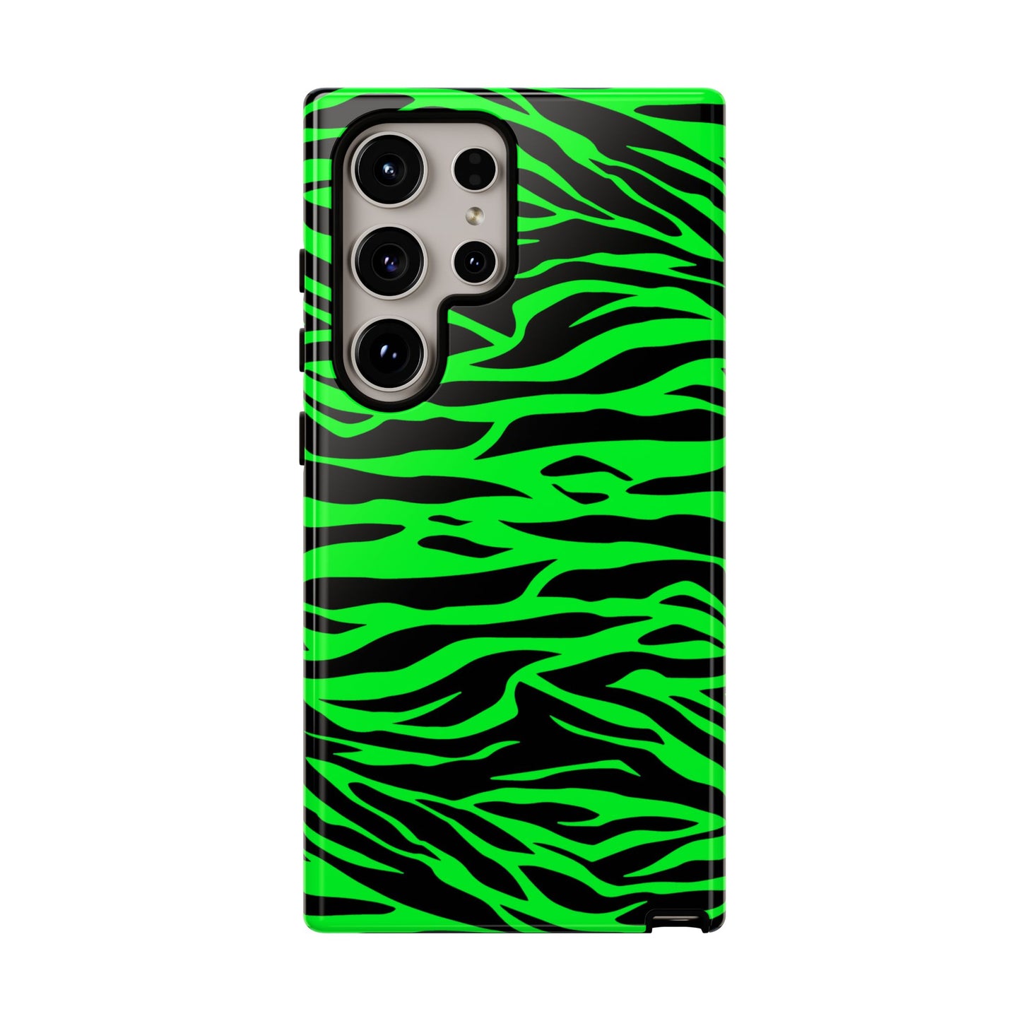 Green Cute Wild Tiger Print Pattern Tough Phone Case