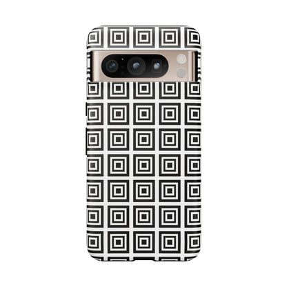 Cute Square Black and With Tough Phone Case, Phone Case, JSCHAFFA.com