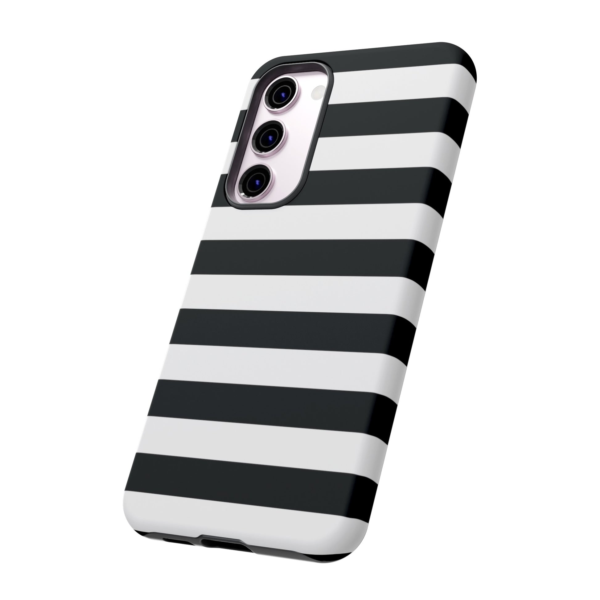 Black and White Stripe Tough Phone Case, Phone Case, JSCHAFFA.com