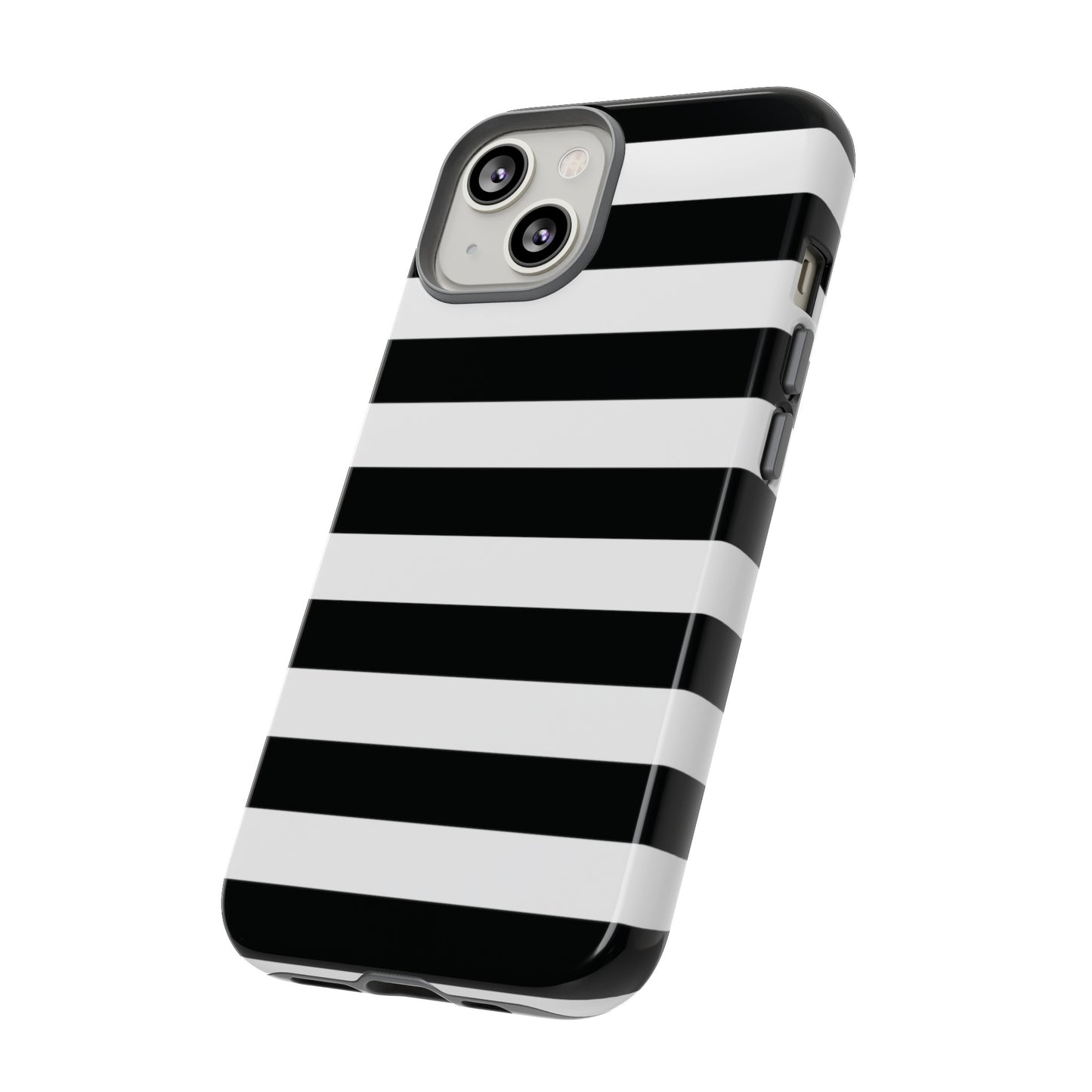 Black and White Stripe Tough Phone Case, Phone Case, JSCHAFFA.com