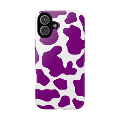 Purple Cow print phone Case iPhone Samsung Google