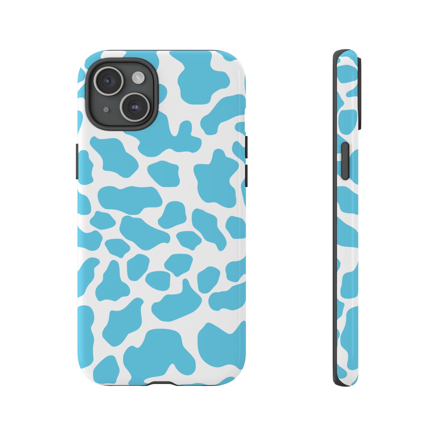 Blue Cow print phone case iPhone Samsung Google