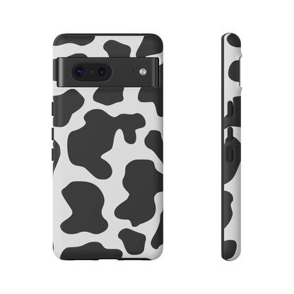 Black Cow print Phone Case iPhone Samsung Google