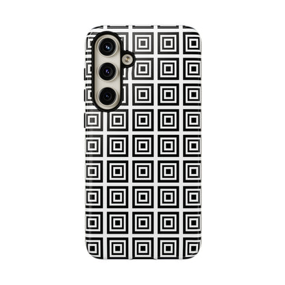 Cute Square Black and With Tough Phone Case, Phone Case, JSCHAFFA.com