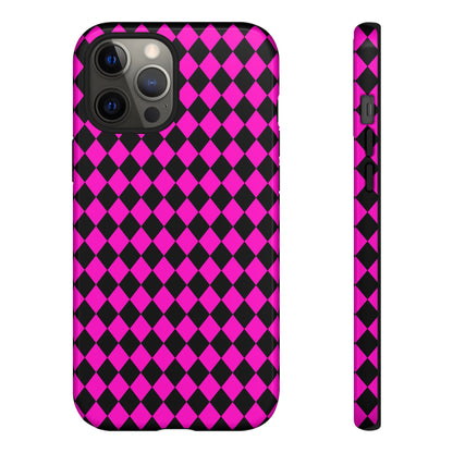 Pink Black Dimond Tough phone Case Cover | iPhone | Google | Samsung, Phone Case, JSCHAFFA.com