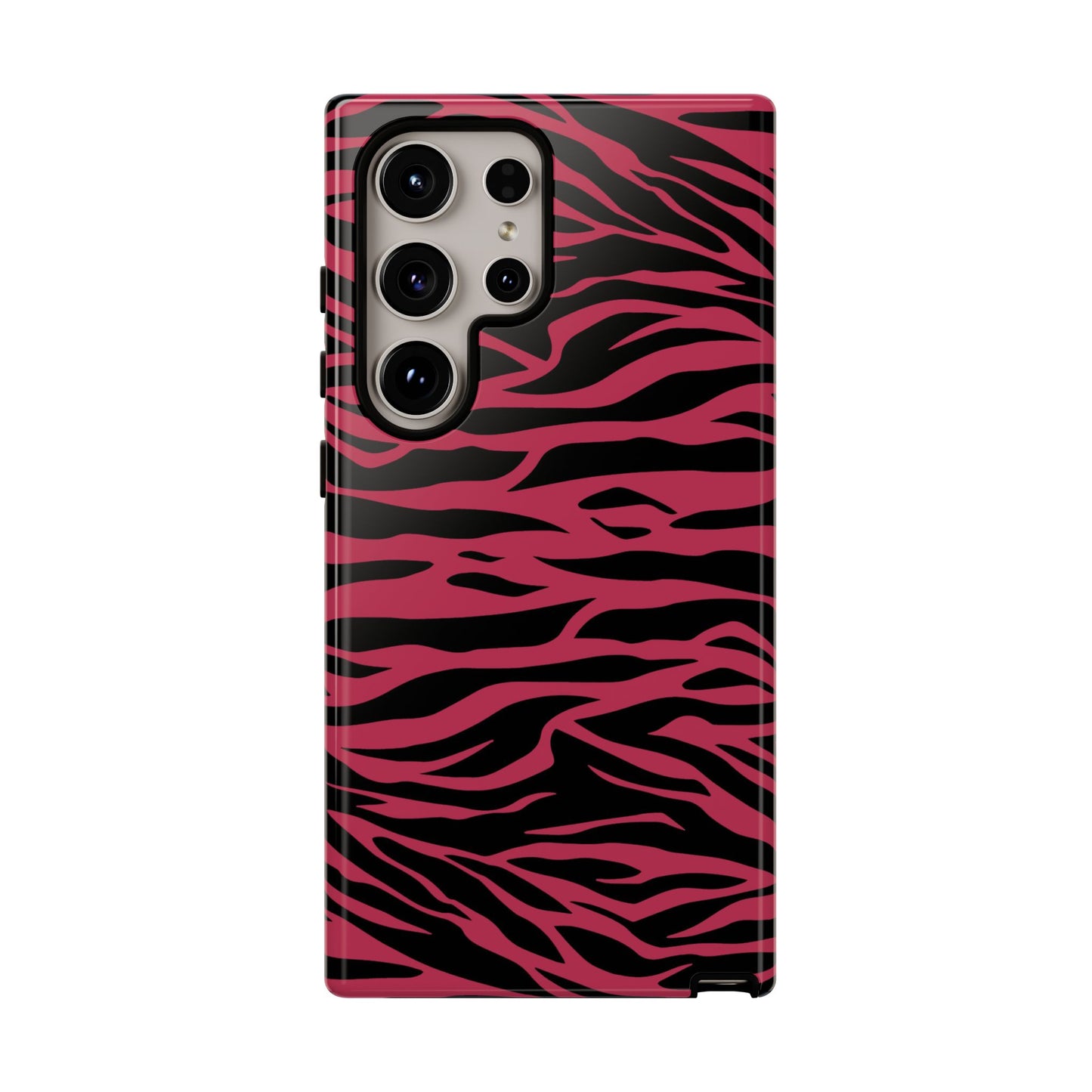 Viva Magenta Cute Wild Tiger Print Pattern Tough Phone Case