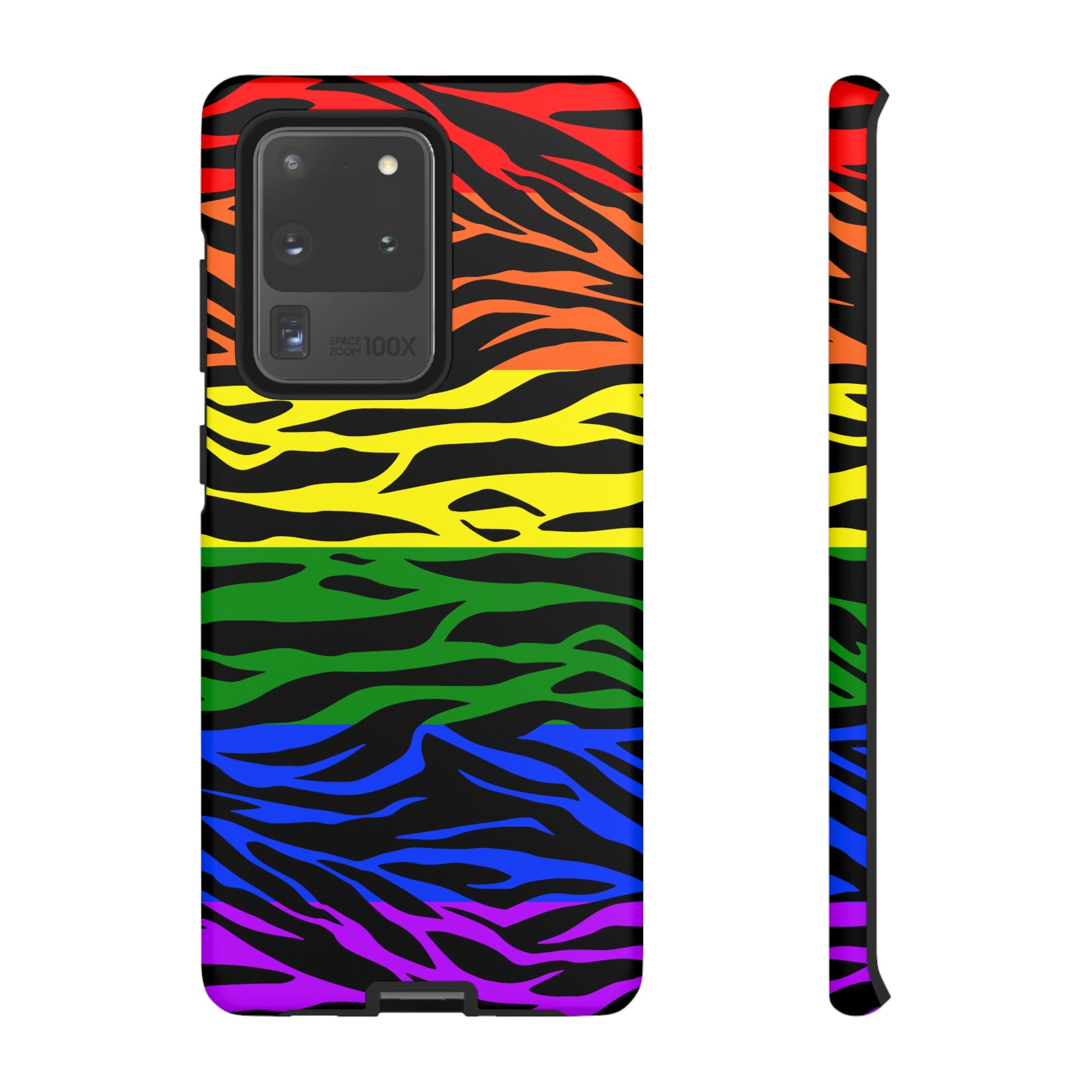 Pride LGBT Rainbow Discrete Tough Phone Case Tiger Print, Phone Case, JSCHAFFA.com