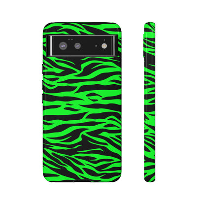 Green Cute Wild Tiger Print Pattern Tough Phone Case