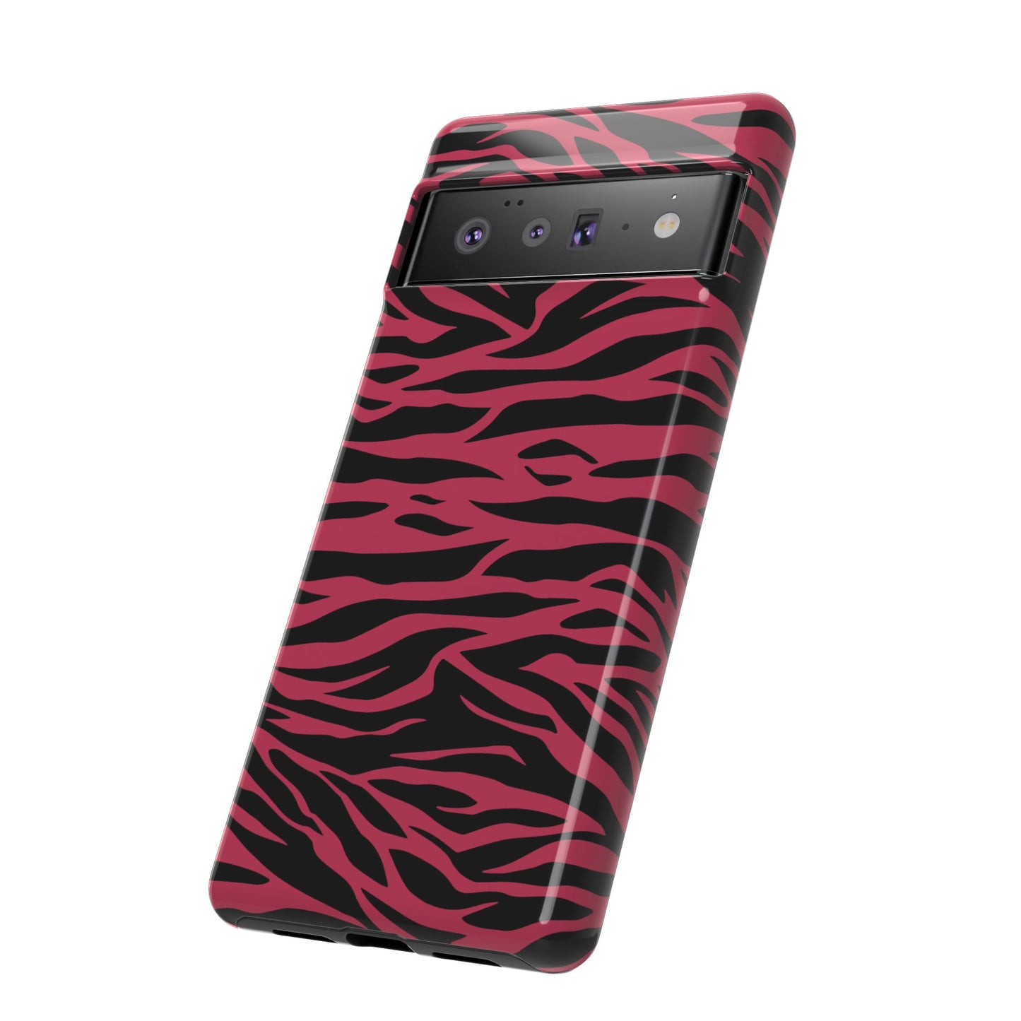 Viva Magenta Cute Wild Tiger Print Pattern Tough Phone Case