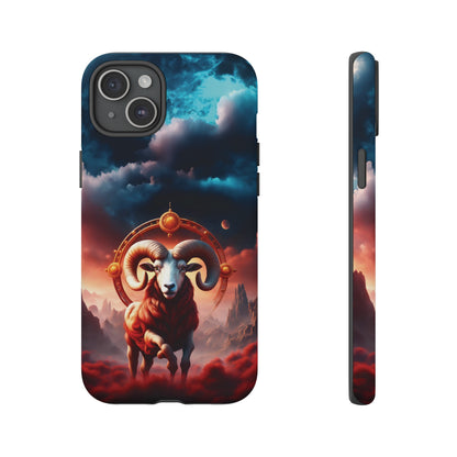 Aries Horoscope Astrology Tough Case for iPhone Samsung Galaxy and Google Pixel Phones, Phone Case, JSCHAFFA.com