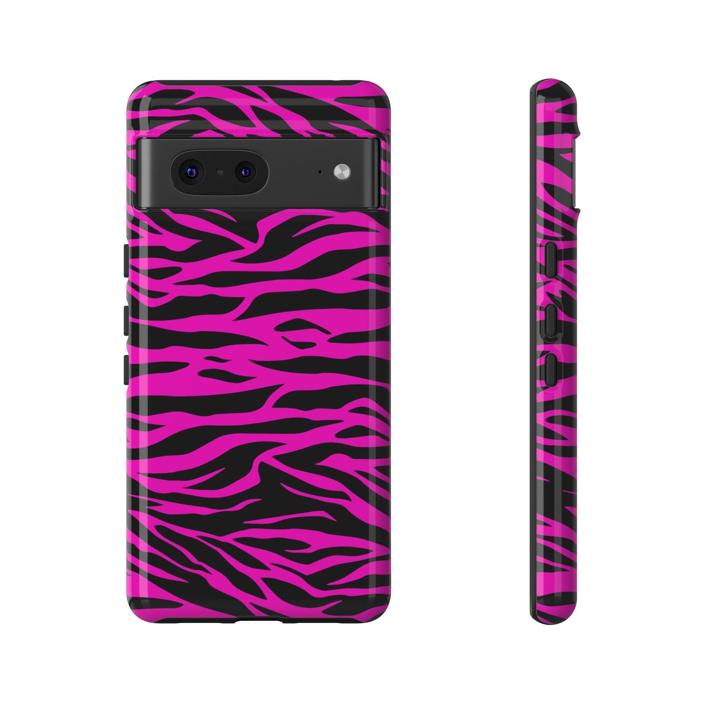 Pink Phone Case Tough Tiger Print