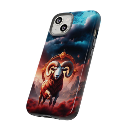 Aries Horoscope Astrology Tough Case for iPhone Samsung Galaxy and Google Pixel Phones, Phone Case, JSCHAFFA.com