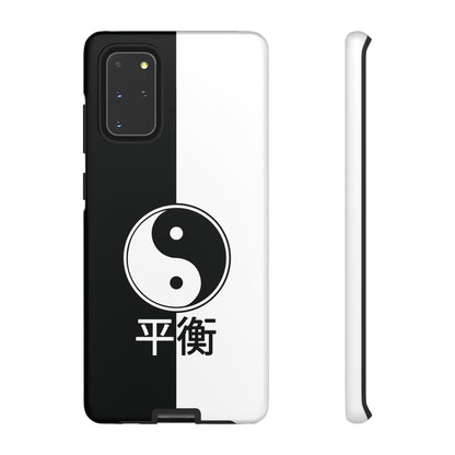 Yin Yang Balance Black White Tough Cell Phone Case, Phone Case, JSCHAFFA.com