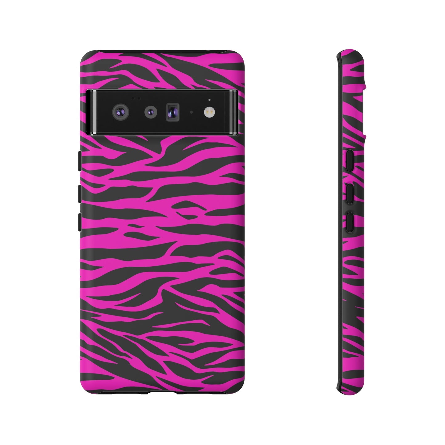 Pink Phone Case Tough Tiger Print, Mobile Phone Case, JSCHAFFA.com