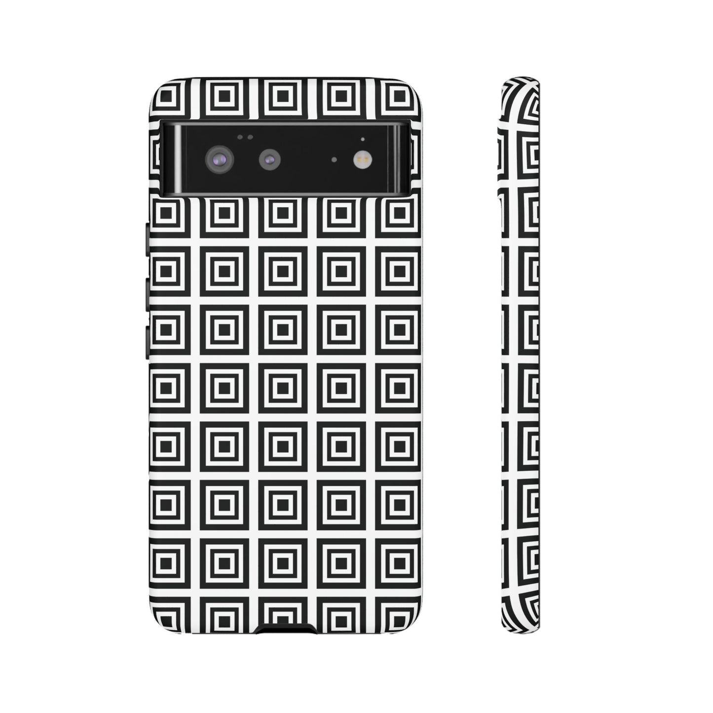 Cute Square Black and With Tough Phone Case