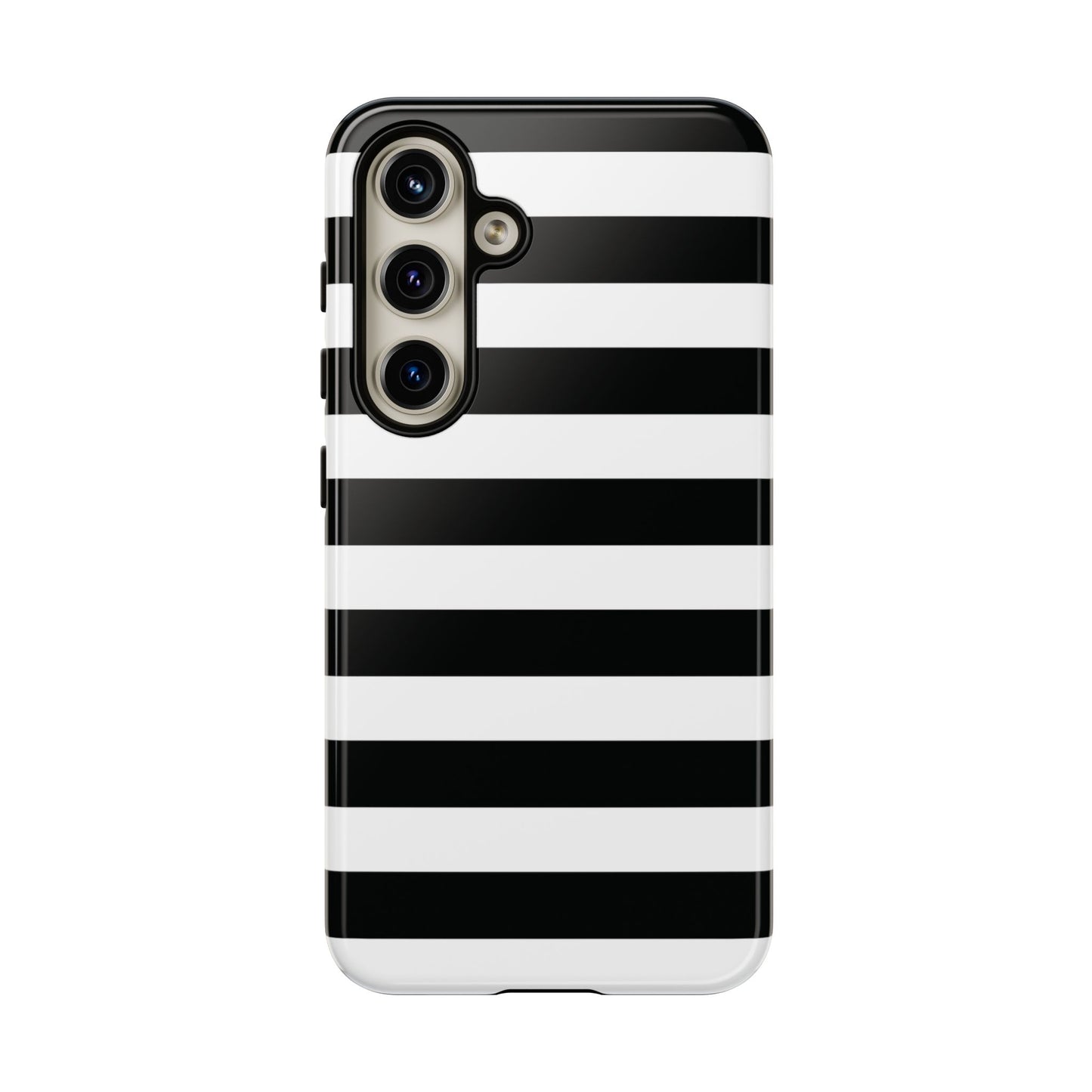 Black and White Stripe Tough Phone Case