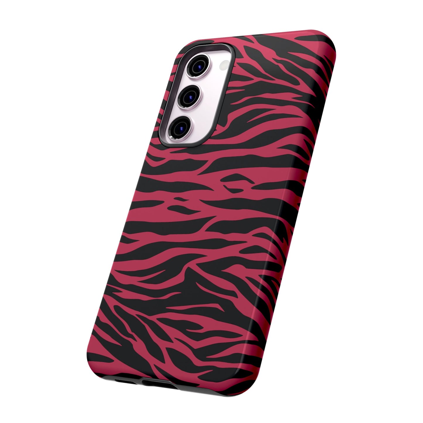 Viva Magenta Cute Wild Tiger Print Pattern Tough Phone Case