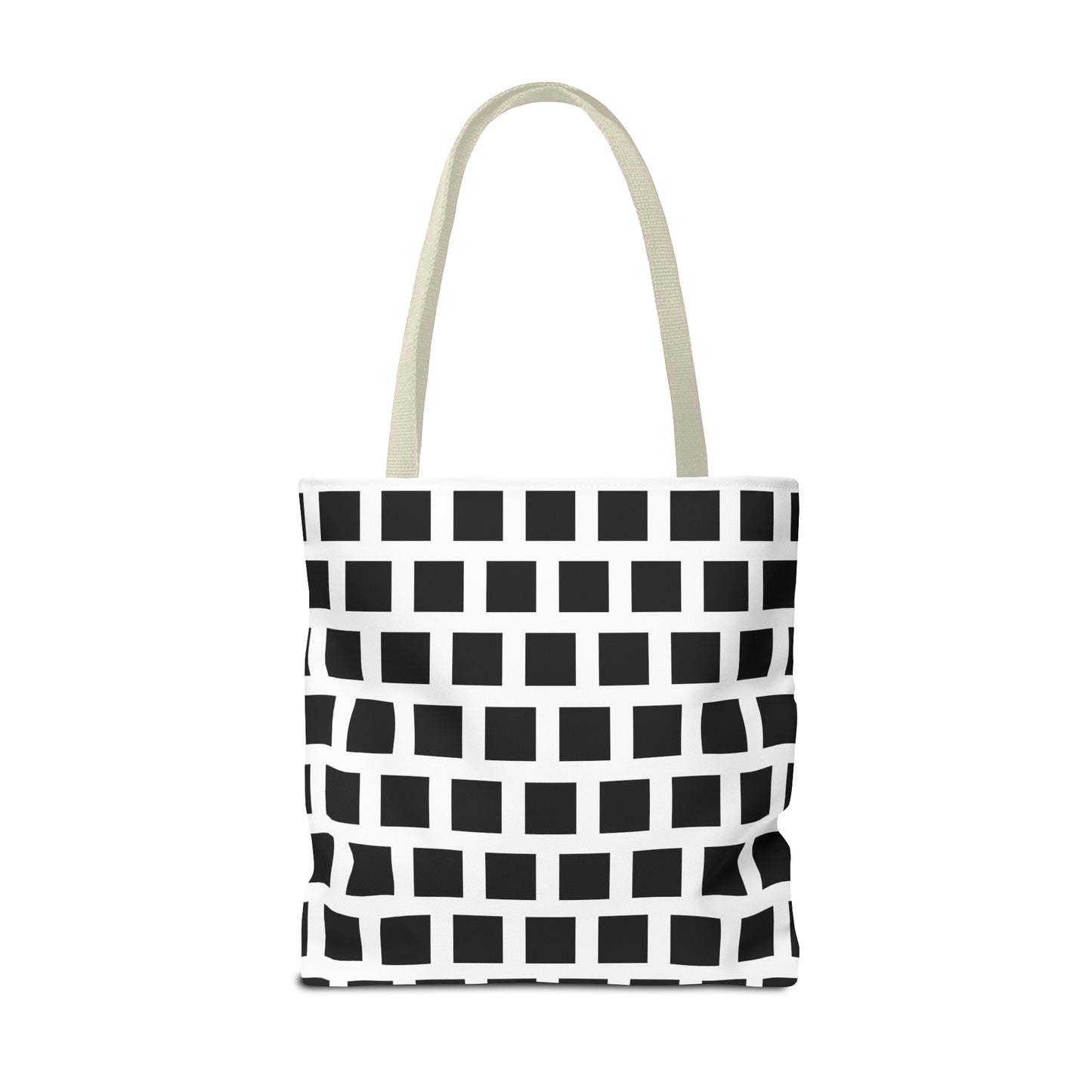 Tote Bag Black Square Pattern Shoulder Bag Versatile and Durable Bags JSCHAFFA.com