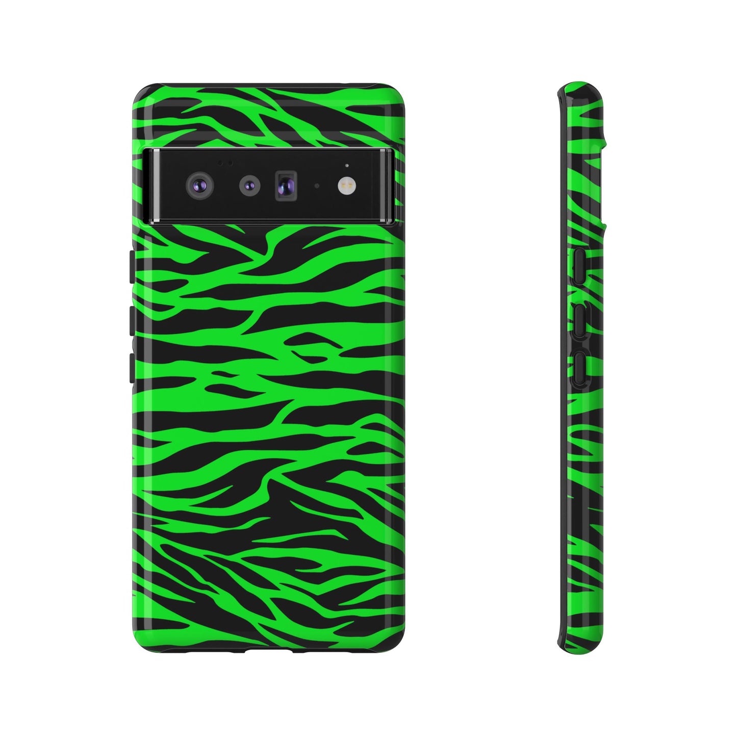 Green Cute Wild Tiger Print Pattern Tough Phone Case